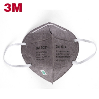 3M9021防粉尘防PM2.5口罩 灰色活性炭防护口罩