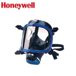 进口霍尼韦尔1710643蓝色全面罩 全景单罐防毒面具 带传声器面罩