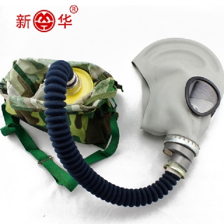 山西新华牌MF1A防毒面具 长管呼吸防护面具