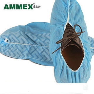 AMMEX一次性鞋套100只装无纺布鞋套